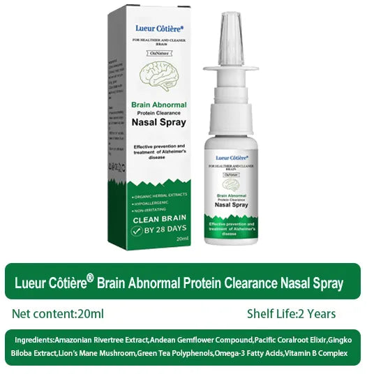 Free shipping over $50💰Lueur Côtière® Brain Abnormal Protein Clearance Nasal Spray